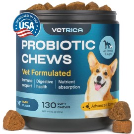 UD Probiotics Dog Treats Chewable Prebiotic Soft Supplements Wild Yam Yeast Powder Gut Health Dental Immune System Support
