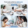 Janolia Nail Dust Collector Dual-Turbine, Professional Manicure Dust Extractor with