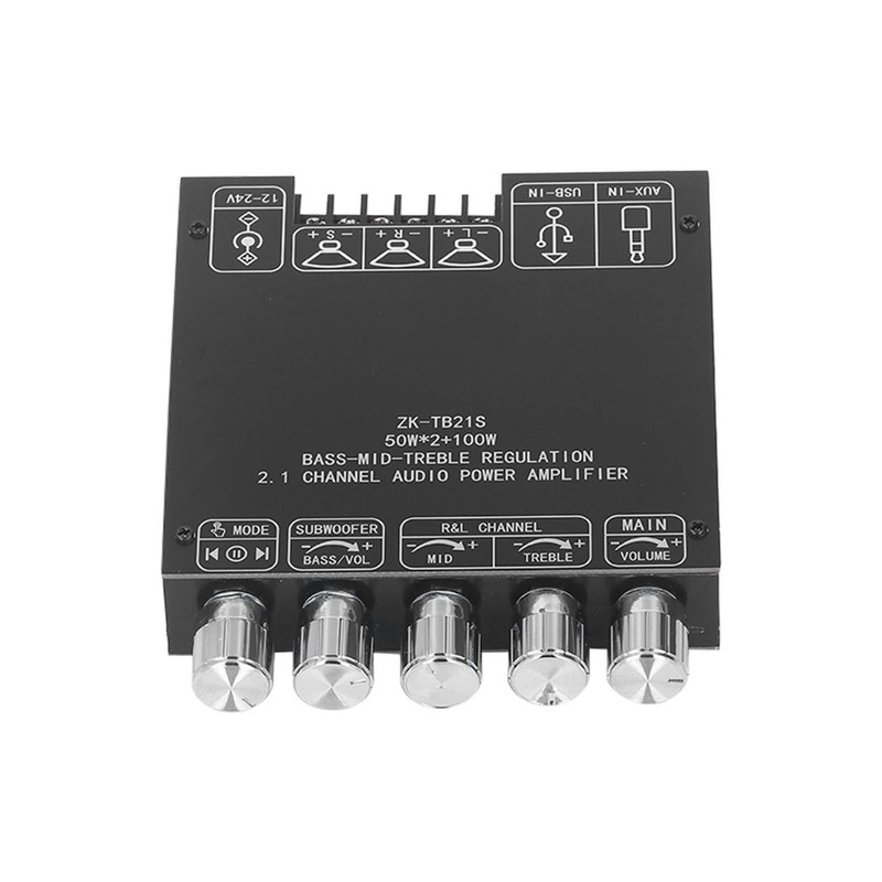 Bluetooth Power Amplifier Board Subwoofer 2.1 Channel 50W 50W 100W