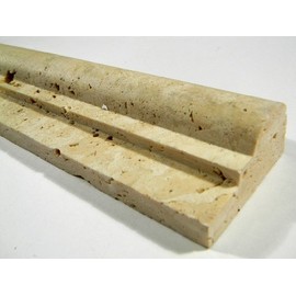 Durango Cream Travertine Honed Ogee Chair Rail Molding