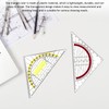 6-Piece Triangle Ruler, Triangle Ruler With Handle, Drawing Measuring Ruler,