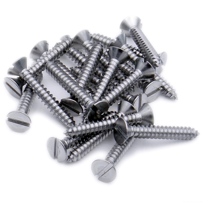 No.2 x 0.375 (2.2mm x 9.5mm) Slot Countersunk Self-Tapping Screw