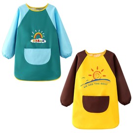 Sparkle Tmax Children's Apron with Adjustable Shoulder Strap, Suitable for Cooking, Grilling, Outdoor Barbecue, Painting etc, blue