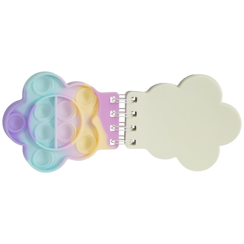 Merangue Pop It Fidget Notebook, Miniature 3-Inch, 50 Blank Sheets,