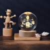 3D Solar System Crystal Ball with LED Colourful Night Light