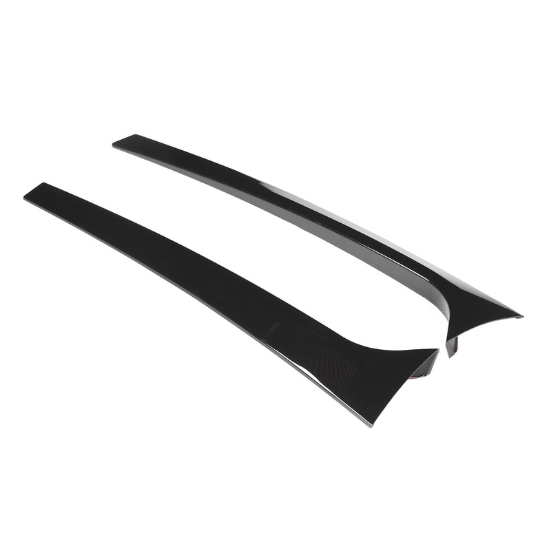 2PCS Rear Window Side Trim Gloss Black ABS Replacement for