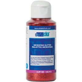 Provo Craft Yudu Microfine Glitter 2 Oz. Bottle: Red