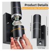 Unikcst Outside Lights with Sensor Mains Powered 240V Black Up