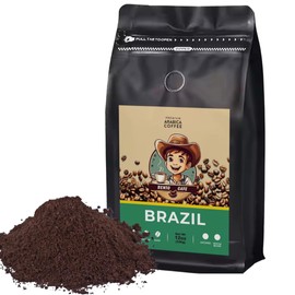 Bento Cafe Brazil Dark Roast Ground Coffee 12 Oz,100% Arabica Coffee