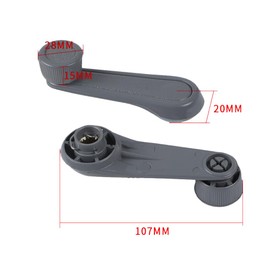 Pair Left & Right Window Winder Handle for Toyota Landcruiser HZJ75 FZJ75 Series