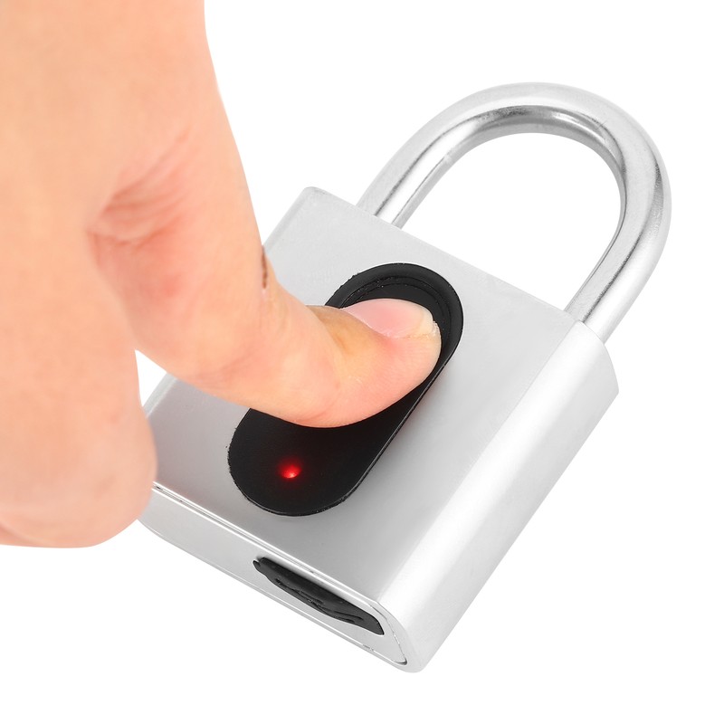 Smart Padlock Fingerprint Bluetooth APP Lock IP65 Waterproof AntiTheft for