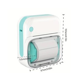 Portable Sticky Label Printer, Wireless Small Label Printer, Portable Thermal Printer, Photo Label Printer for Small Businesses, Offices, Homes, Shipping Label Printer, Portable Handheld Printer, Heat Transfer Printing Machine, Thermal Label Maker:_Green_one-size