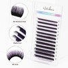 NATUHANA Colored Volume Eyelash Extensions 0.07mm C Curl 8-14mm Mixed