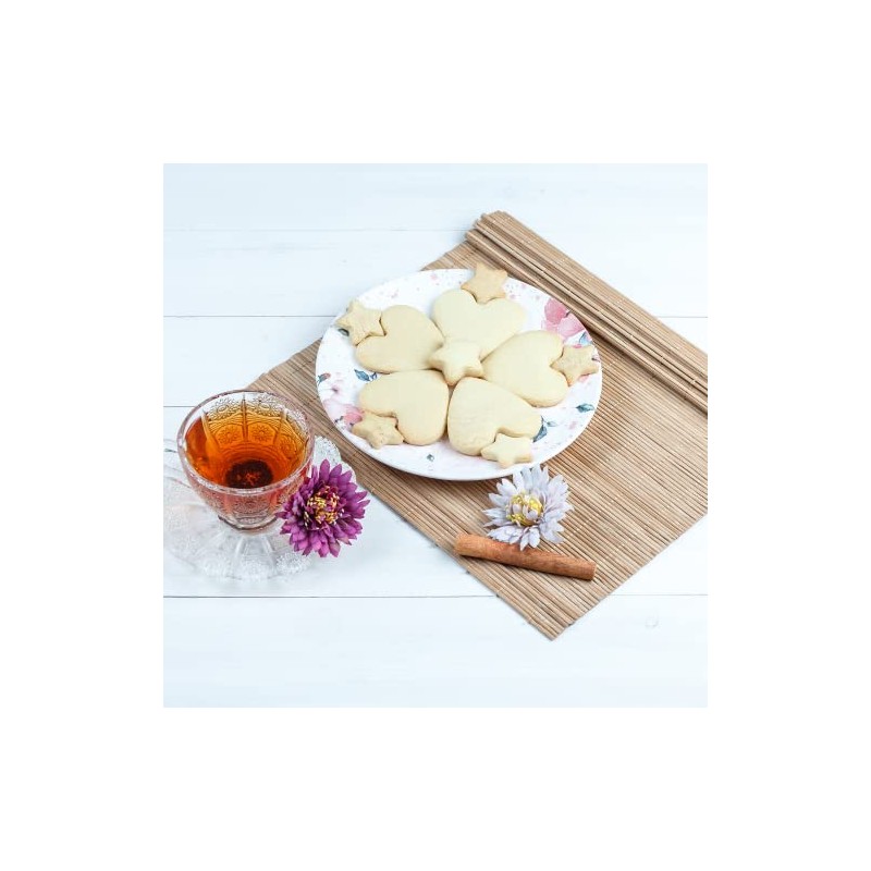 Rectangular Bamboo Table Mat 30 x 45 cm - Non-slip,