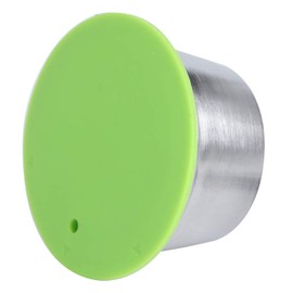 Coffee Capsule, Stainless Steel Reusable Refillable Coffee Capsule Cup Fit for Dolce Gusto Coffee Maker (Green)