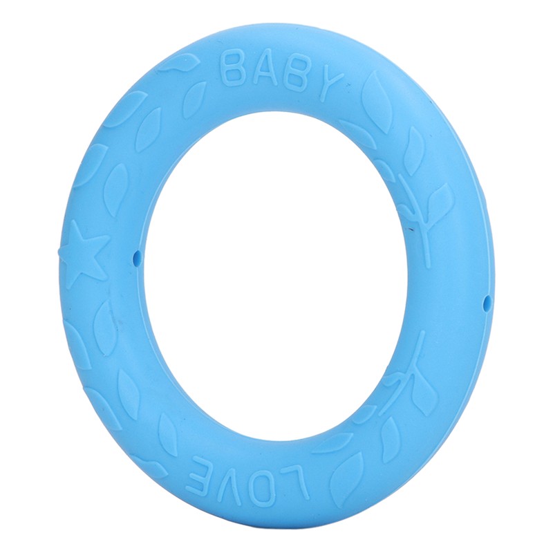 5pcs Baby Soft Silicone Teething Ring Toy Infant Safe Elastic