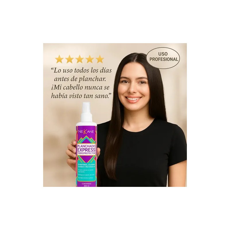 Termo Protector Nekane Planchado Express De Cabello 6 Piezas