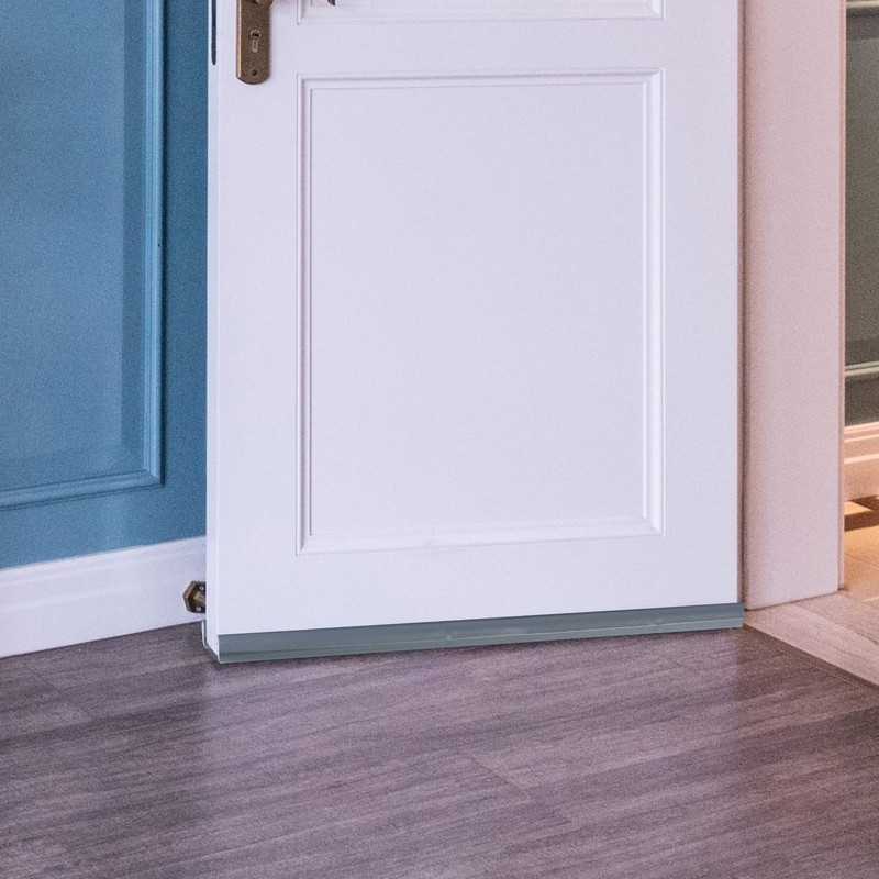 Double Under Door Draught Excluder, Draft Excluder for Doors, Adjustable