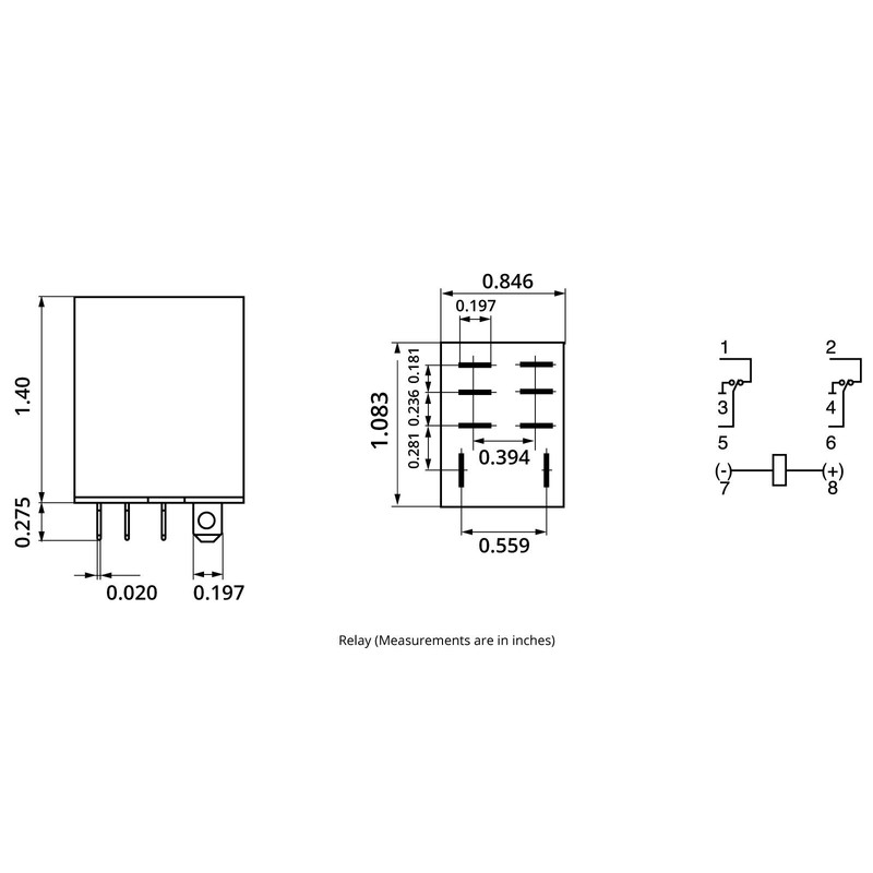 2X TEMCo Industrial Ice Cube Plug-in Relay General Purpose 24