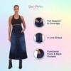 Savi Parker Denim Maternity Maxi Skirt with Pockets – Fall