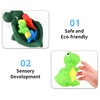 Dinosaur Bath Toy: 4-Piece Dinosaur Bath Toy with T-Rex Mother