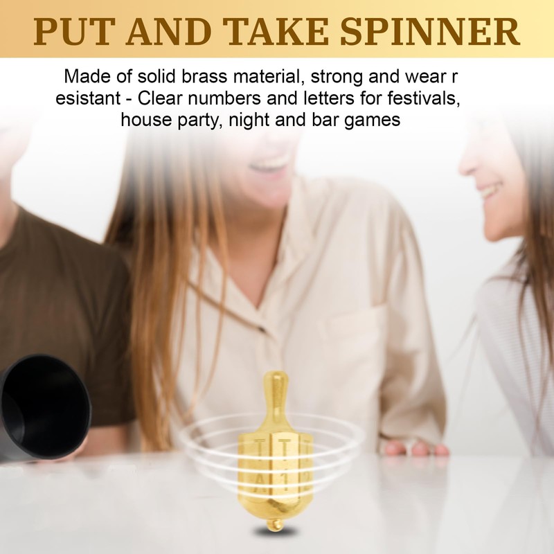 AFZZ Put and Take Spinner Game - Solid Brass Game
