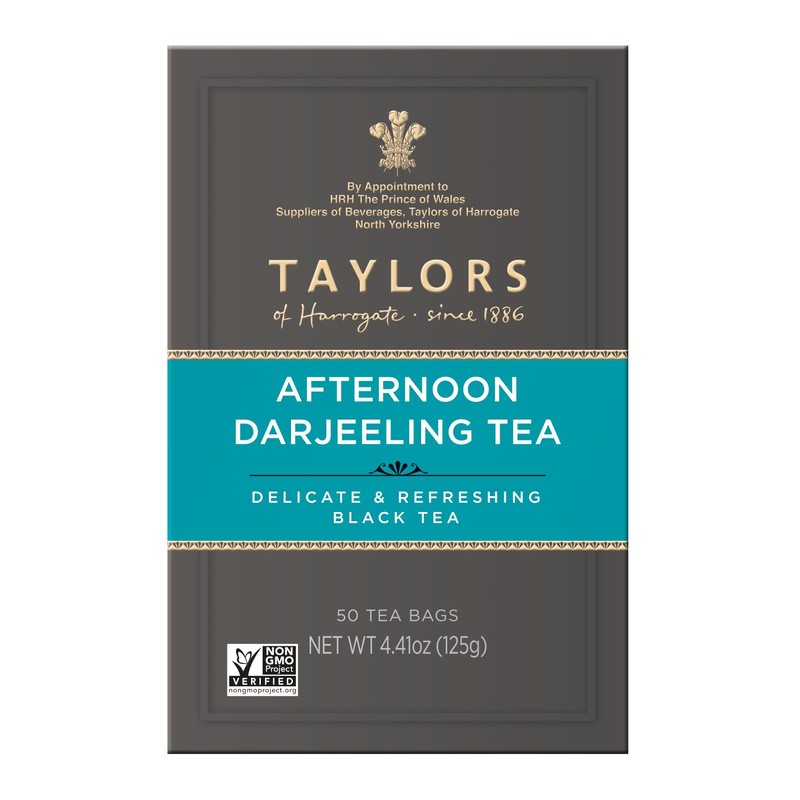 Taylors of Harrogate Afternoon Darjeeling, Black Tea, Pillow Bags 50