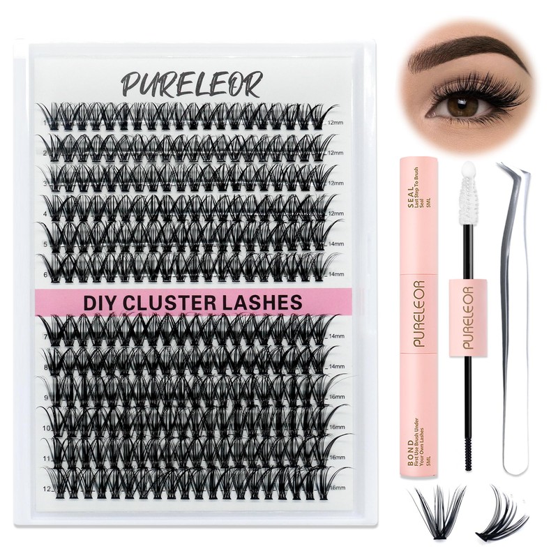 DIY Lash Extension Kit Volume Lash Cluster Lash Set 240PCS