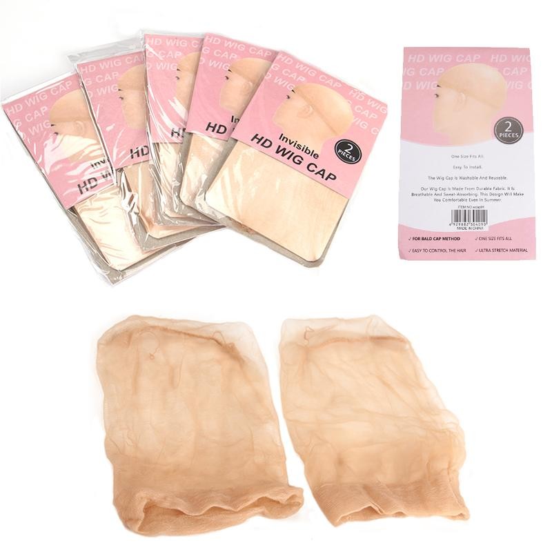 idoli Skinlike HD Wig Cap, 2 Pieces Invisible and Sheer