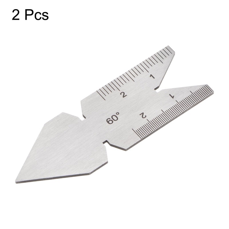 QUARKZMAN 2 Pieces Centre Gauge 60° Metric Thread Cutting Angle
