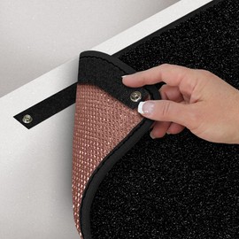Prest-O-Fit Decorian Step Huggers for RV Stairs 13½ in. X 23½ in. - Obsidian Black
