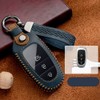 ontto Leather Car key fob cover fit for Hyundai Tucson