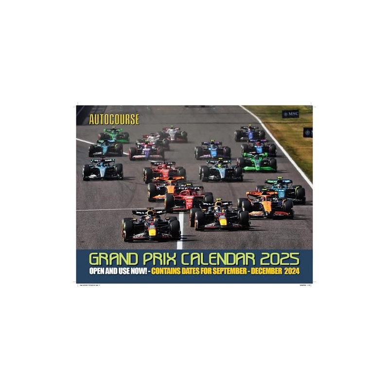 AUTOCOURSE: 2025 GRAND PRIX CALENDAR