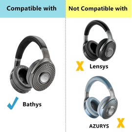 TaiZiChangQin Earpads Replacement Compatible with Focal Bathys Bluetooth Noise Cancelling Headphones Ear Pads Cushions Protein Leather
