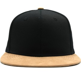 BBERIZOS Gorra para Hombre Visera Plana Cerrada de Beisbol Ajustable Deportes Aire Libre con Diseño Liso, Snapback, Cachucha de Sol, Regalo para Hombre, Accesorio Moda, (Poliéster, Negro-Kaki)