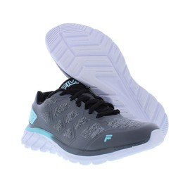 Fila Memory Super Stride Womens Shoes Size 7.5, Color: Grey/Black/Sky Blue