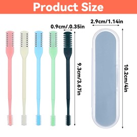 guduling 5 PCS Manual Nose Hair Trimmer,Nasal Hair Cutter,Double Sided Nose Hairs Knife for Women Men,Portable Nostril Hairs Trimmer 360 Degree Rotating with Ear Picker,Multicolor
