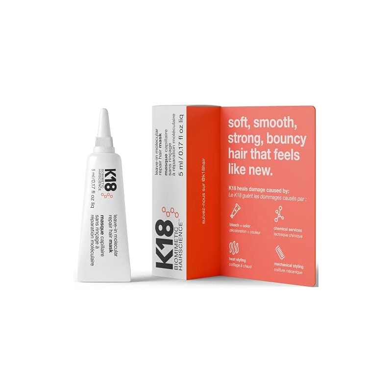 Mascarilla Reparadora K18 Hair Leave-In 0.17 oz – Fuerza y