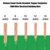 10 AWG THHN Stranded Bare Copper Wire 25FT Green Grounding