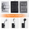 uxcell Shower Head Holder Strong Adhesive, Adjustable Handheld Shower Wand