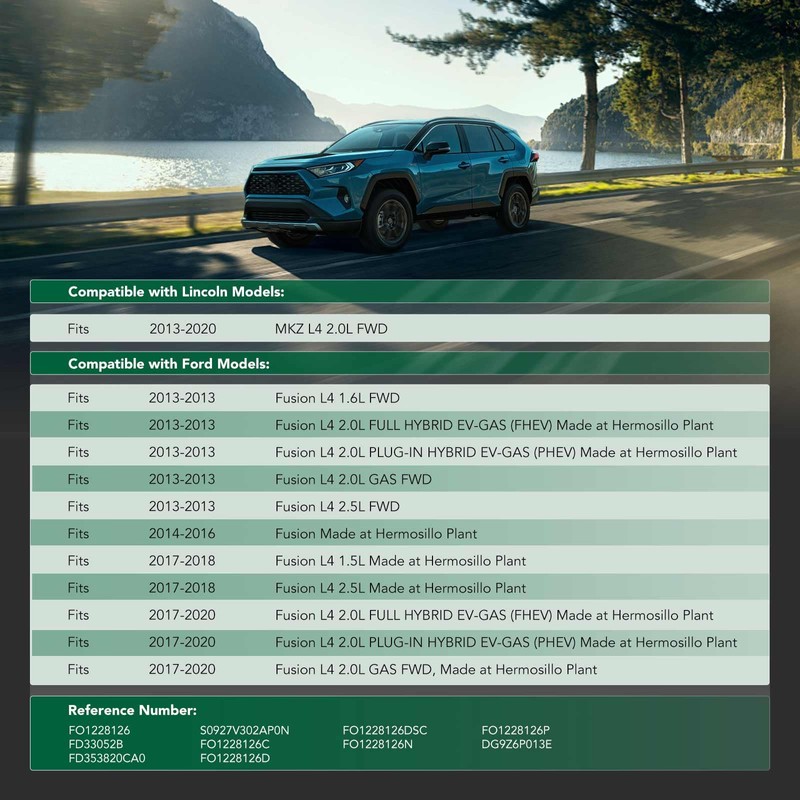 YHTAUTO Front Lower Engine Splash Shield Compatible with Ford Fusion,