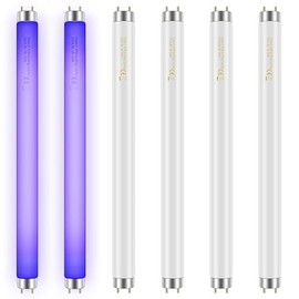 Qualirey 6 Pack Bug Zapper Replacement Light Bulbs 10W for 20W Indoor Bug Zapper, BL T8 F10W 13Inch Light Tube Compatible with Aspectek, Liba, Micnaron, Lulu Home and Other 20W Mosquito Lamp
