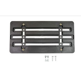 3 Front Bumper License Plate Tag Holder Mount Mounting Relocator Adapter Kit Bracket for Maserati (All Models) Quantity Discount(9.95$ to 6.50$) (Each with 2 Screws+4 Bolts & 4 Built in Nuts) (3)