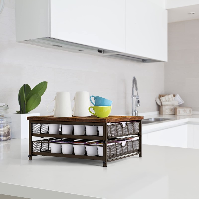 Coffee Pod Drawer Holder Coffee Pod Storage Organizer for Counter