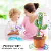 Dancing Cactus Plush Toy Doll Electronic Recording Shake With Song
