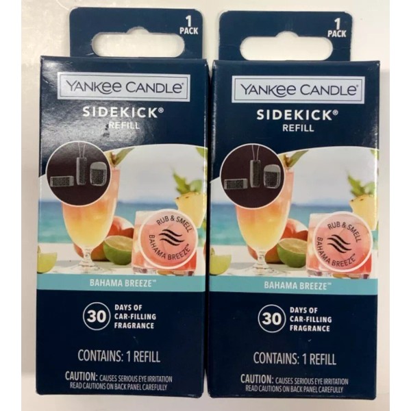 Yankee Candle 2 Yankee Candle Sidekick Bahama Breeze Fragrance Refill