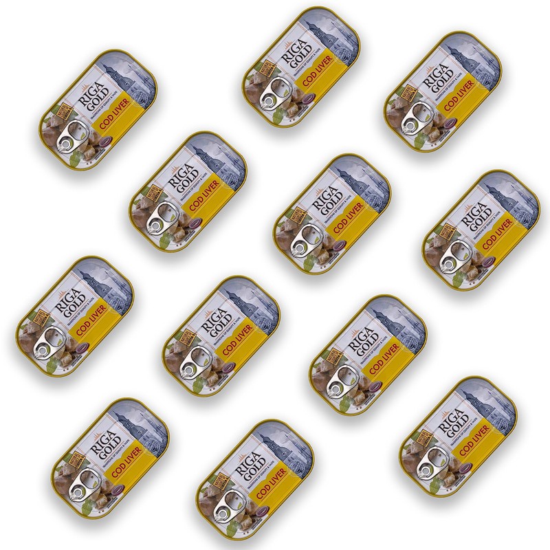 Riga Gold Cod Liver in Own Oil 4.27oz/ 121g From