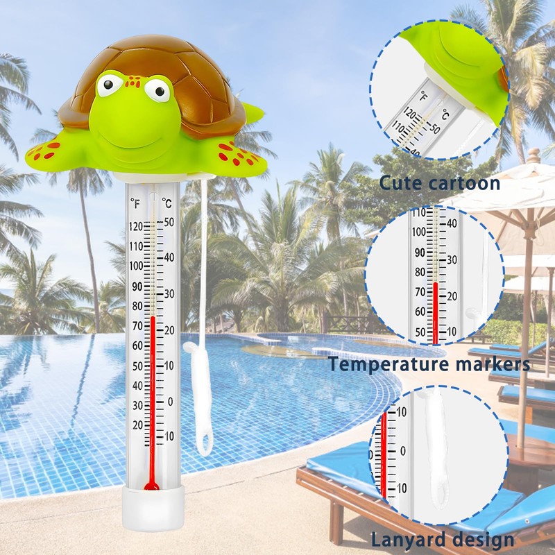 Pool Thermometer, Water Thermometer Pool, Pool Gadgets, Floating Pool Thermometer