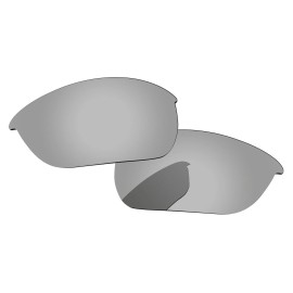 Oakley Lenslog Silver Chrome Replacement Lenses For-Oakley Half Jacket 2.0 OO9144