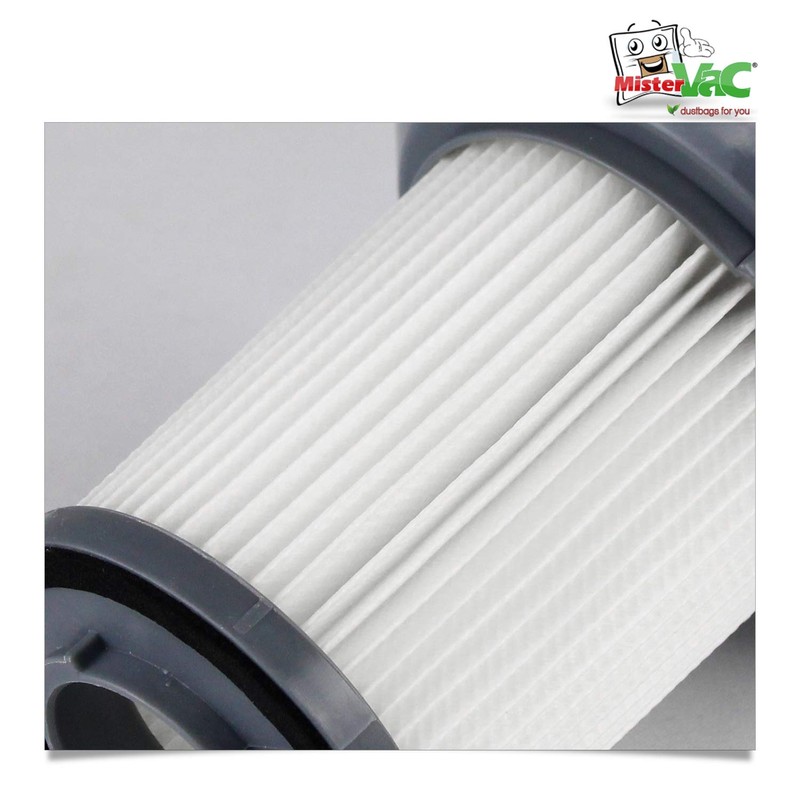 MisterVac Lamellar Filter Replacement Filter Compatible with Clatronic BS 1304